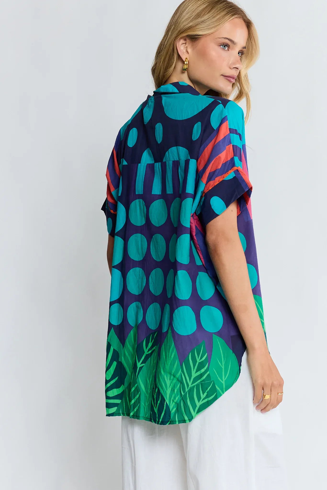 Lulalife Lulalife Rhea Shirt Lulalife Rhea Shirt Splash Swimwear Tops