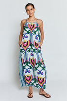 Lulalife Lulalife Sadie Maxi - Ocean Lulalife Sadie Maxi - Ocean Splash Swimwear Dresses