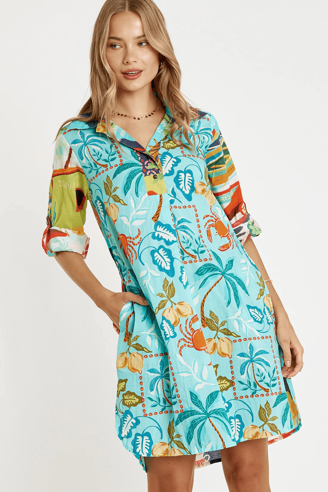 Lulalife Lulalife Talullah Shirtmaker - Multi Lulalife Talullah Shirtmaker - Multi Splash Swimwear Clothing
