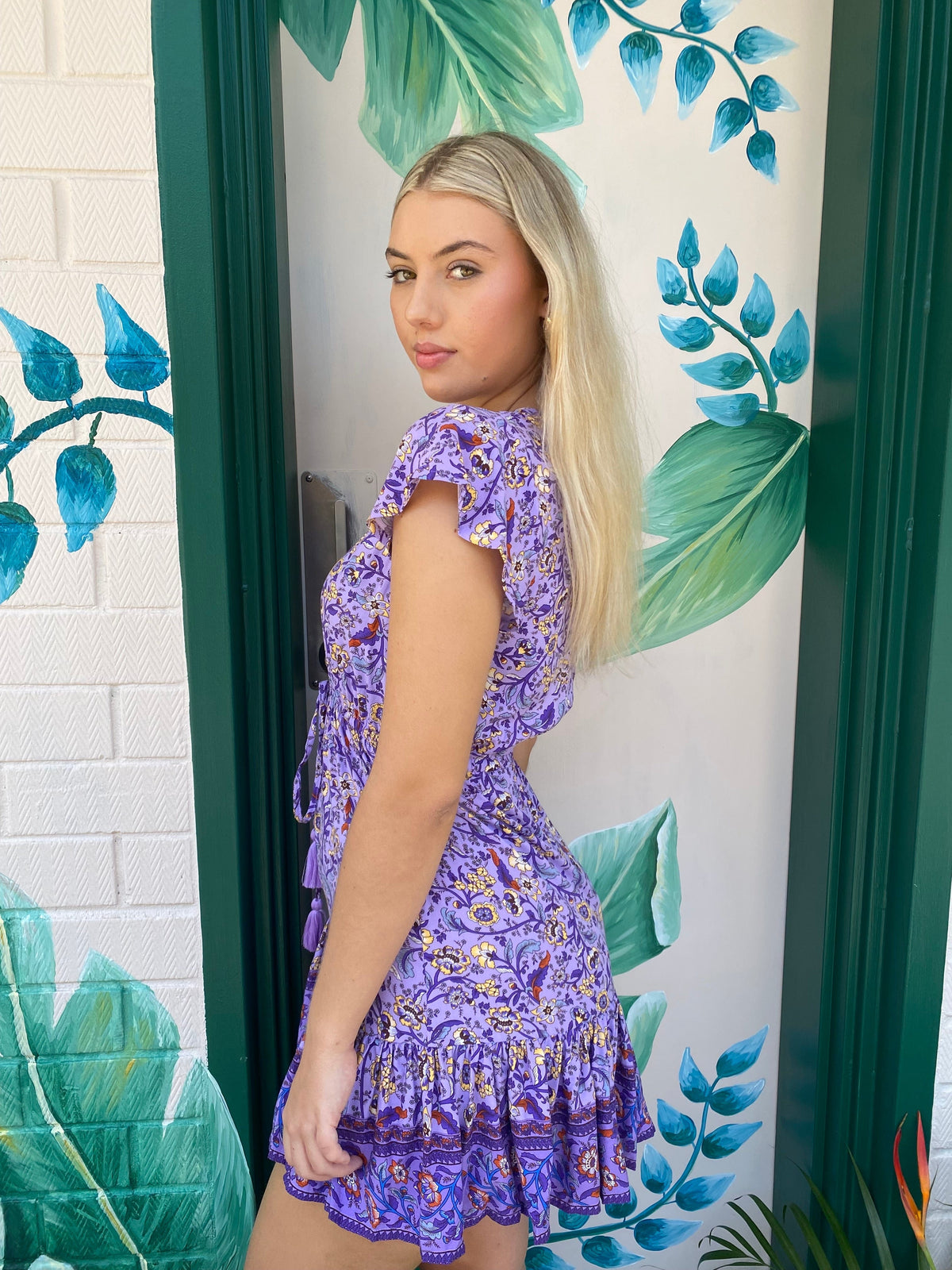 Lulu & Bird Songbird Gypset Dress - Amethyst Lulu & Bird Songbird Gypset Dress - Amethyst Splash Swimwear Dresses