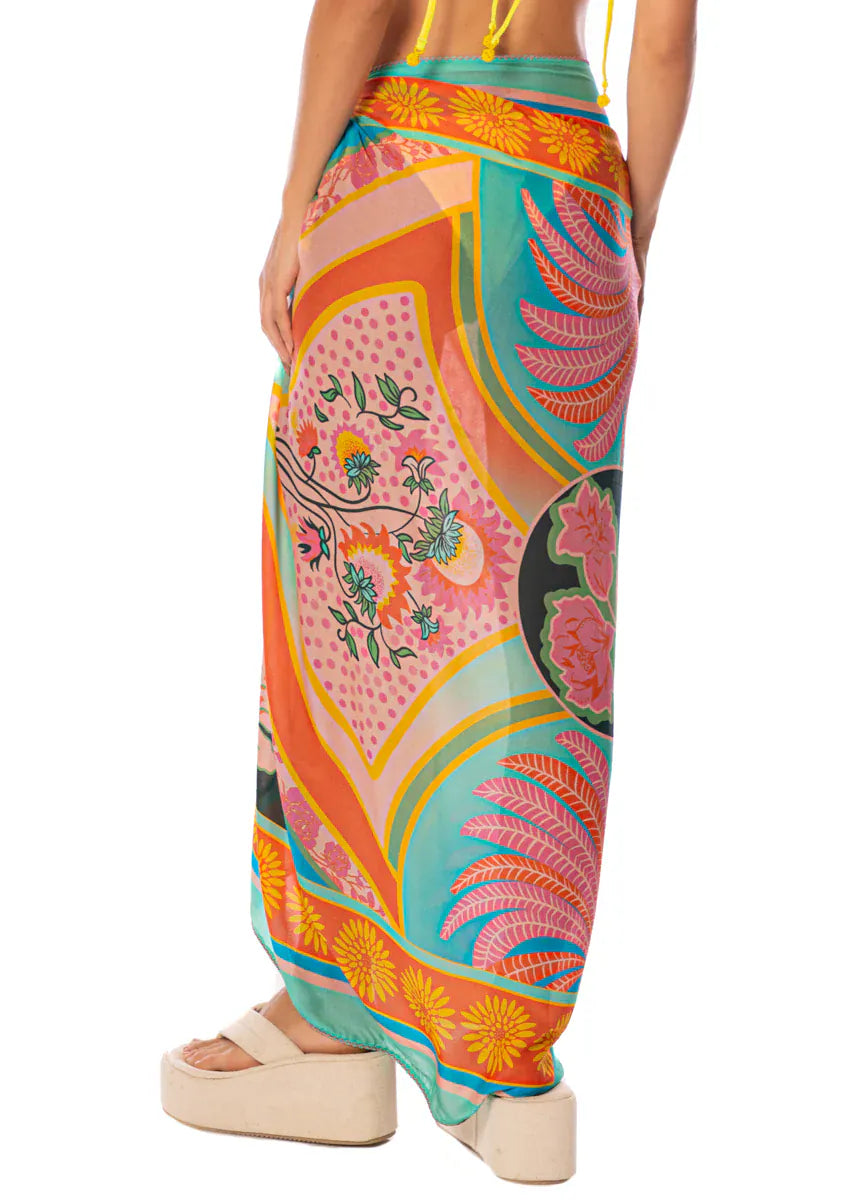 Maaji Maaji 1001 Nights Isla V Pareo - ADD SELLING PRICE PT2079CPR032 Maaji 1001 Nights Isla V Pareo - ADD SELLING PRICE Splash Swimwear Kaftans & Cover Ups One size