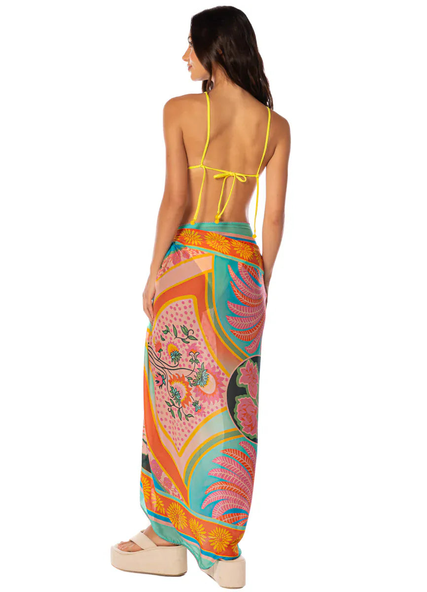 Maaji Maaji 1001 Nights Isla V Pareo - ADD SELLING PRICE PT2079CPR032 Maaji 1001 Nights Isla V Pareo - ADD SELLING PRICE Splash Swimwear Kaftans & Cover Ups One size
