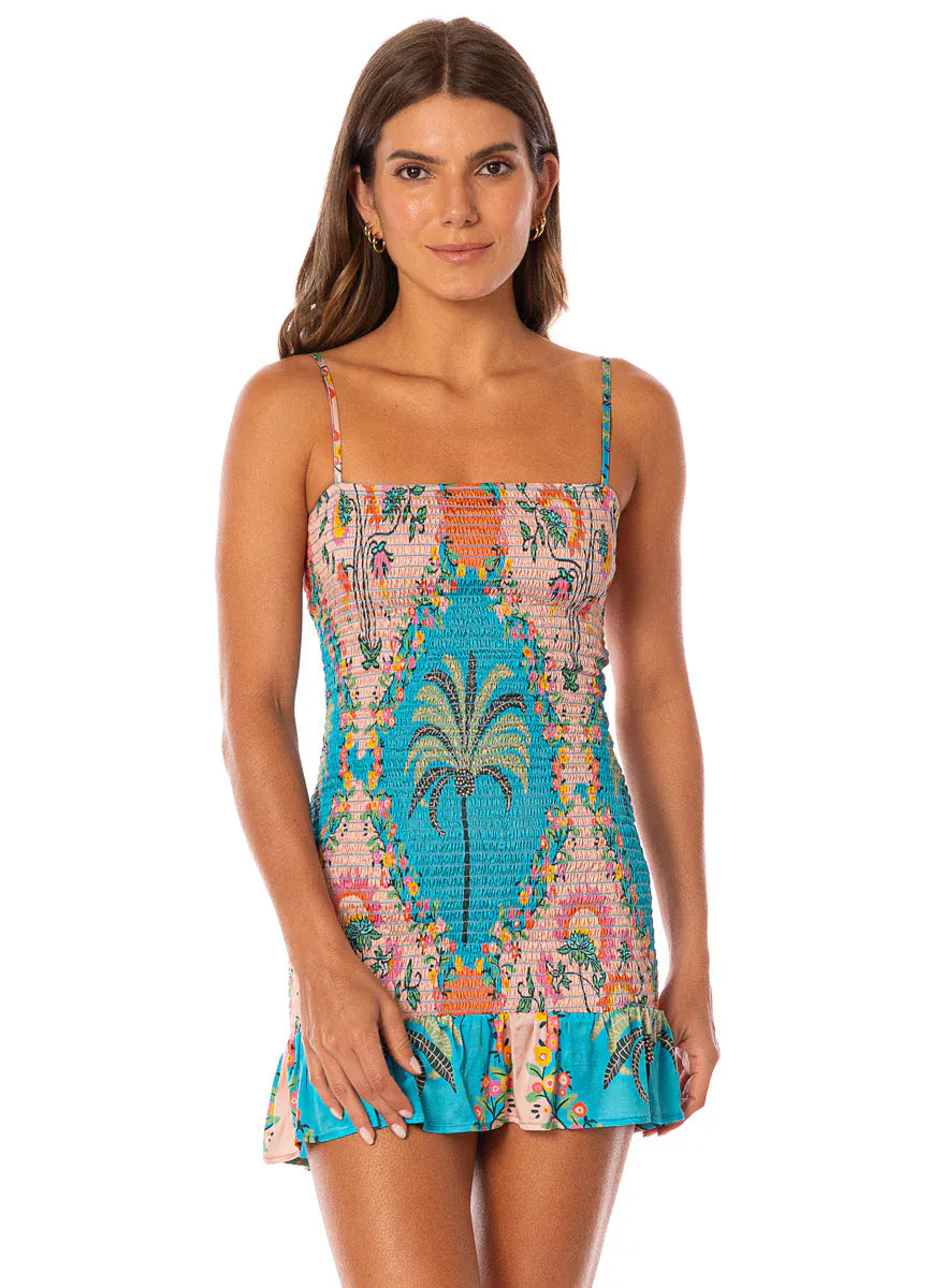 Maaji Maaji Arabian Palm Zephyra Short Dress - ADD SELLING PRICE Maaji Arabian Palm Zephyra Short Dress - ADD SELLING PRICE Splash Swimwear Dresses