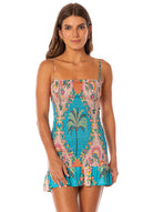Maaji Maaji Arabian Palm Zephyra Short Dress - ADD SELLING PRICE Maaji Arabian Palm Zephyra Short Dress - ADD SELLING PRICE Splash Swimwear Dresses