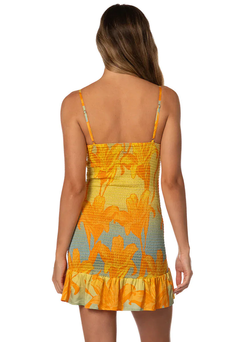Maaji Maaji Golden Lily Zephyra Short Dress - ADD SELLING PRICE Maaji Golden Lily Zephyra Short Dress - ADD SELLING PRICE Splash Swimwear Dresses