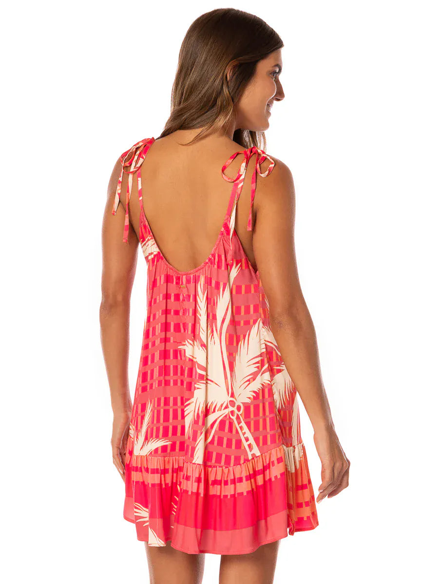 Maaji Maaji Palm Excel Magnolia V Short Dress - ADD SELLING PRICE Maaji Palm Excel Magnolia V Short Dress - ADD SELLING PRICE Splash Swimwear Dresses
