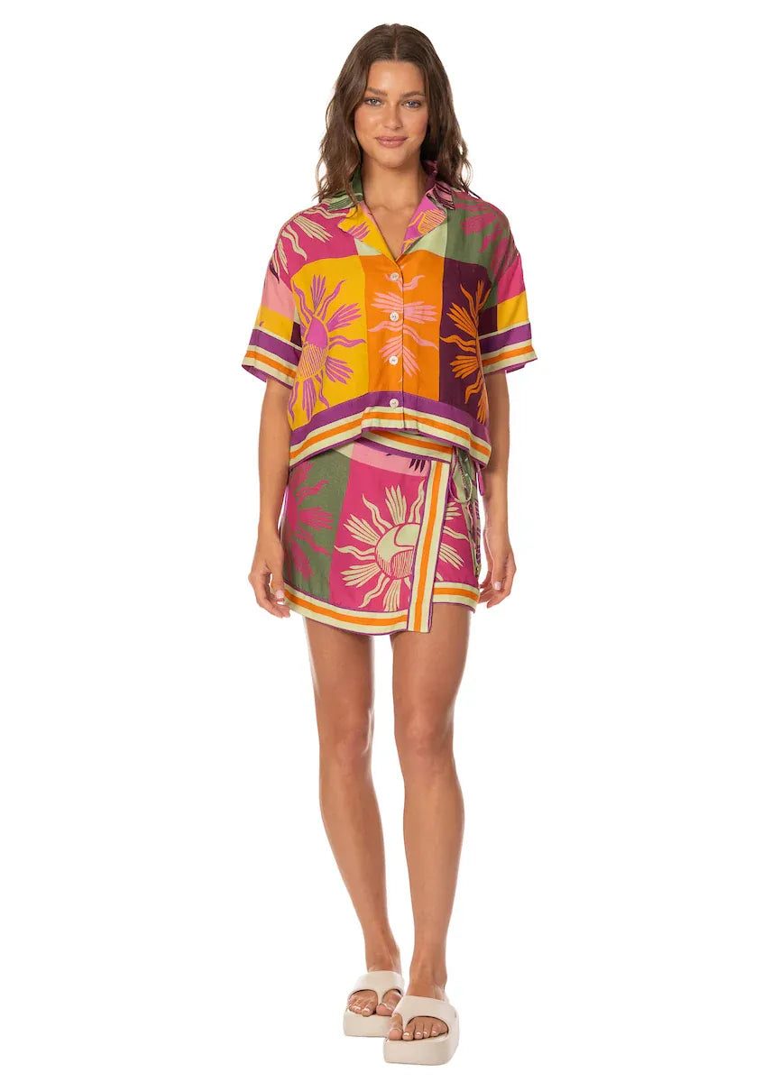 Maaji Maaji Patch Play Octavia Shirt - ADD SELLING PRICE Maaji Patch Play Octavia Shirt - ADD SELLING PRICE Splash Swimwear Clothing Top