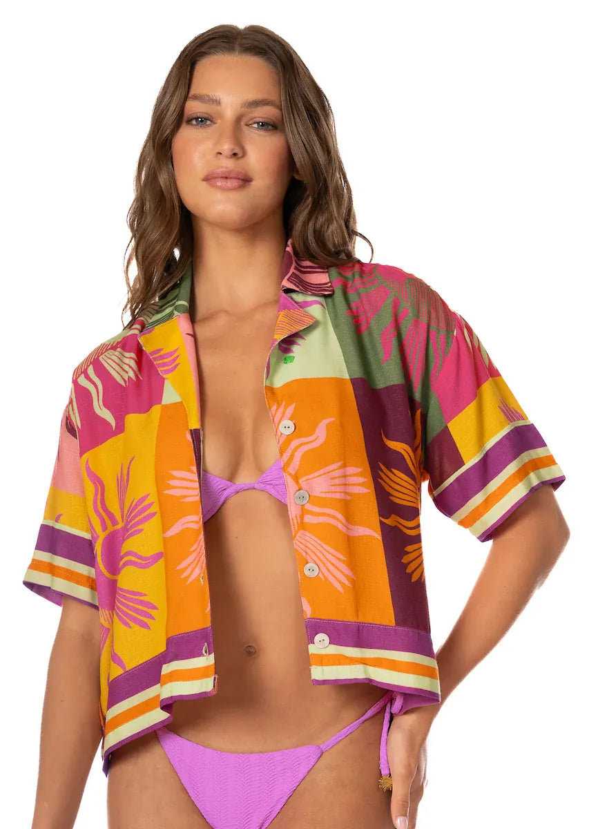 Maaji Maaji Patch Play Octavia Shirt - ADD SELLING PRICE Maaji Patch Play Octavia Shirt - ADD SELLING PRICE Splash Swimwear Clothing Top