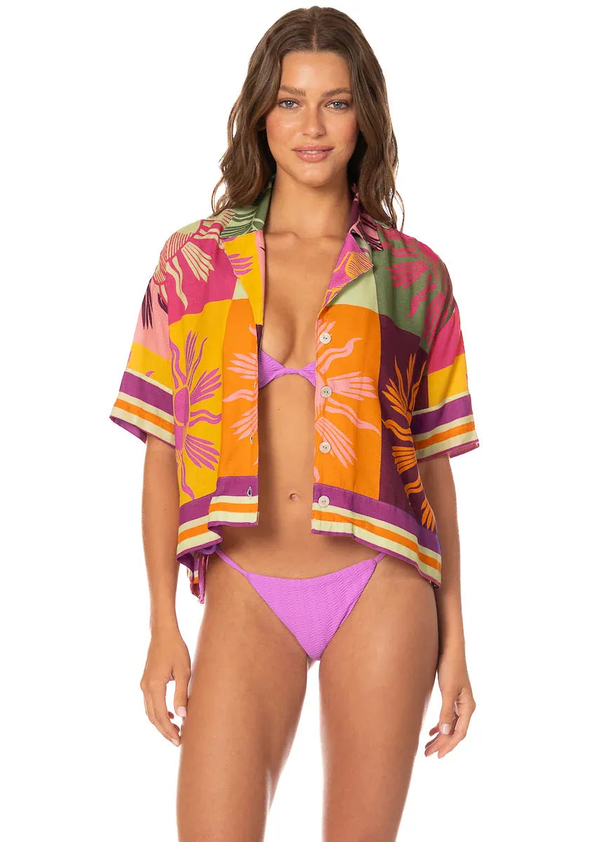Maaji Maaji Patch Play Octavia Shirt - ADD SELLING PRICE Maaji Patch Play Octavia Shirt - ADD SELLING PRICE Splash Swimwear Clothing Top