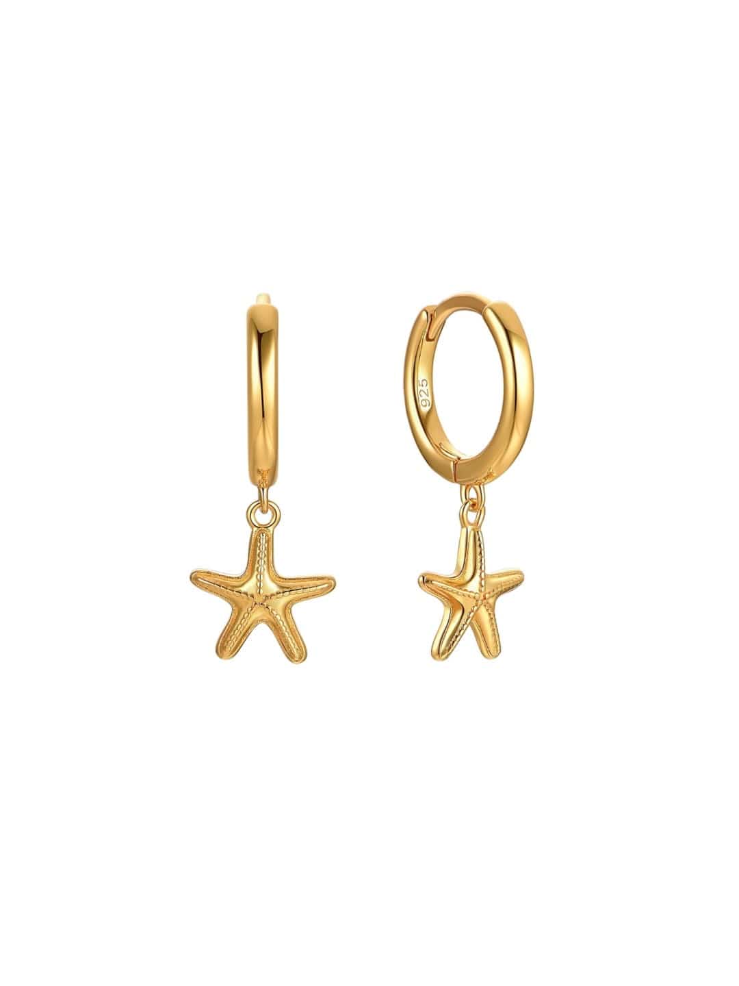 Malakai The Label Hawaii Star Hoops LIE-104-SLV Splash Swimwear Accessories Gold 1000021806