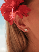 Malakai The Label Hibiscus Studs Hibiscus Studs Splash Swimwear Accessories