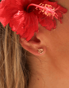 Malakai The Label Hibiscus Studs Hibiscus Studs Splash Swimwear Accessories