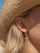 Malakai The Label Island Glow Large Hoops - Gold IAL-603-GLD Island Glow Large Hoops - Gold Splash Swimwear Accessories 48355491