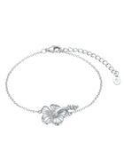 Malakai The Label Malakai Hibiscus Bracelet HHB-143-SLV Malakai Hibiscus Bracelet Splash Swimwear Accessories Silver 1000025125