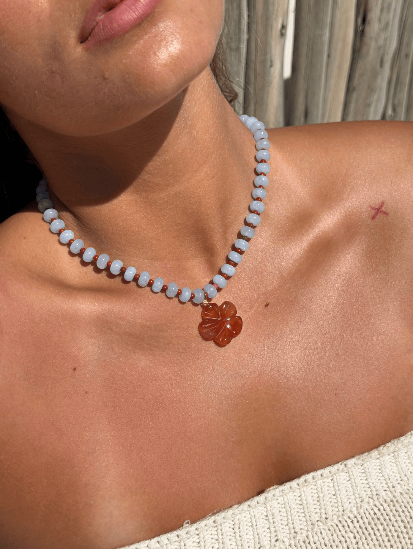 Malakai The Label Malakai The Label Elci Beaded Necklace - Gold BCN-192-GLD Malakai The Label Hibiscus Necklace - Silver Splash Swimwear Accessories 55931299