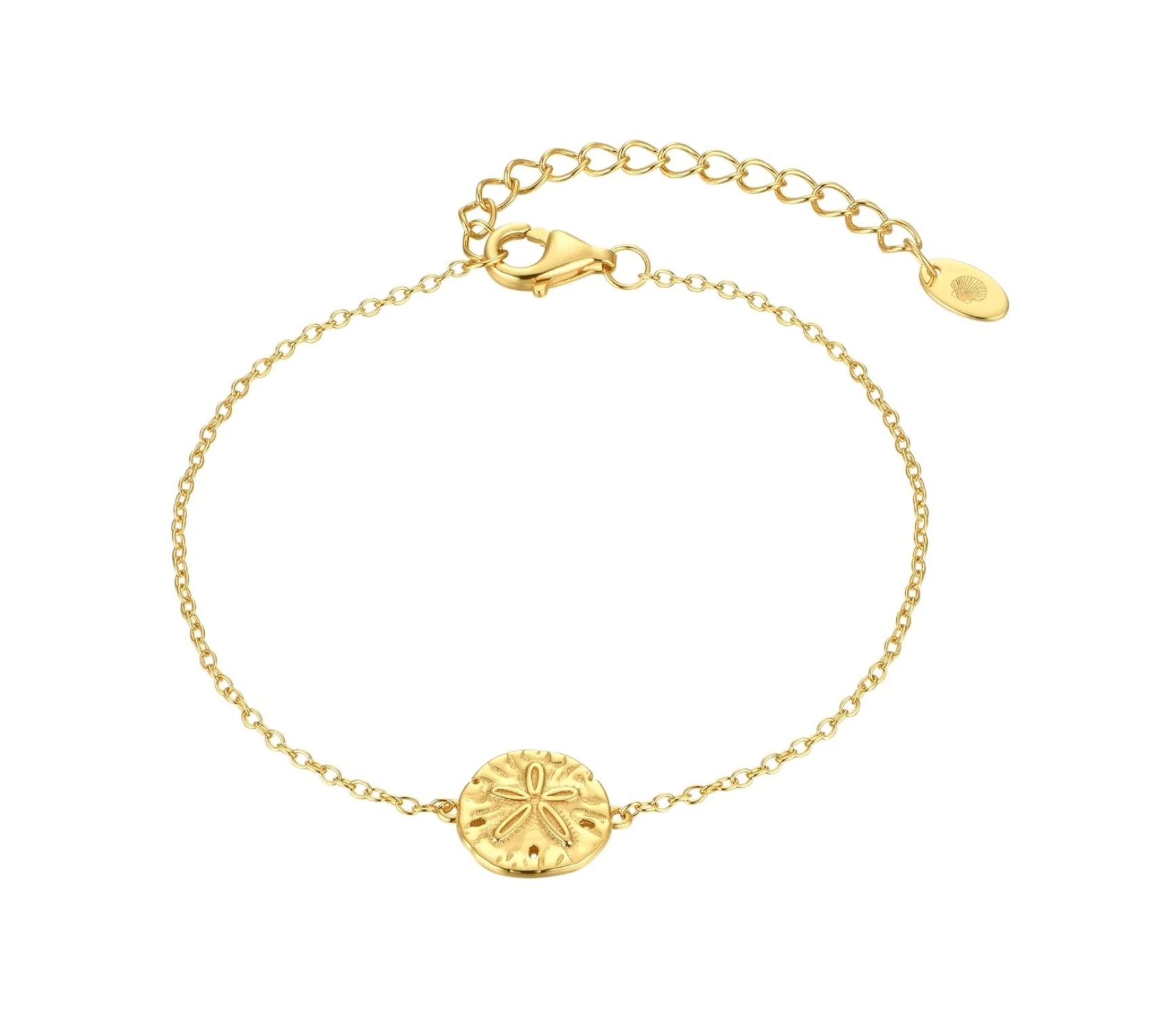 Malakai The Label Sand Dollar Bracelet - Gold CCB-901-GLD Sand Dollar Bracelet - Gold Splash Swimwear Accessories 47831971