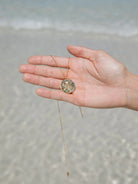 Malakai The Label Sand Dollar Necklace - Gold CCE-902-GLD Sand Dollar Necklace - Gold Splash Swimwear Accessories 79944611