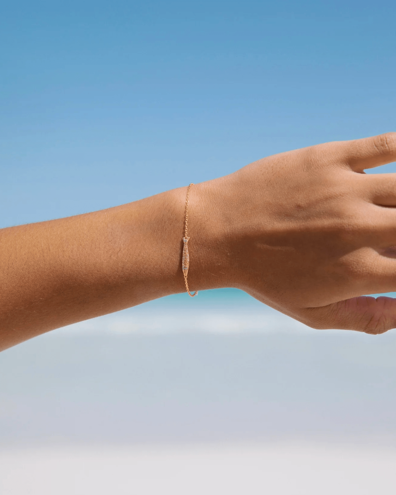 Malakai The Label Sardine Bracelet - 18k Gold SCB-113-GLD Sardine Bracelet - 18k Gold Splash Swimwear Accessories Gold 78623651