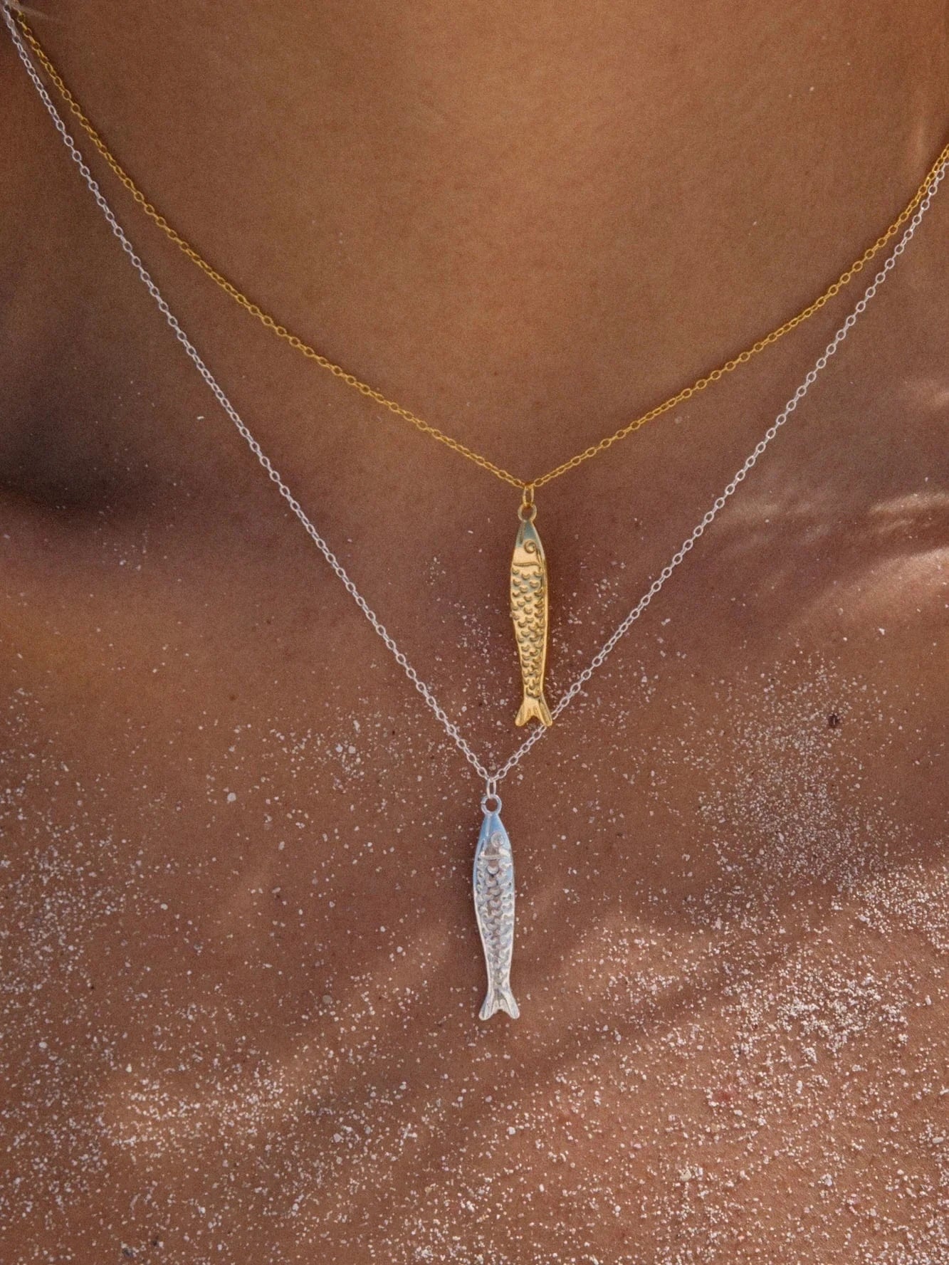 Malakai The Label Sardine Necklace SCN-111-GLD Sardine Necklace Splash Swimwear Accessories Gold 59716515