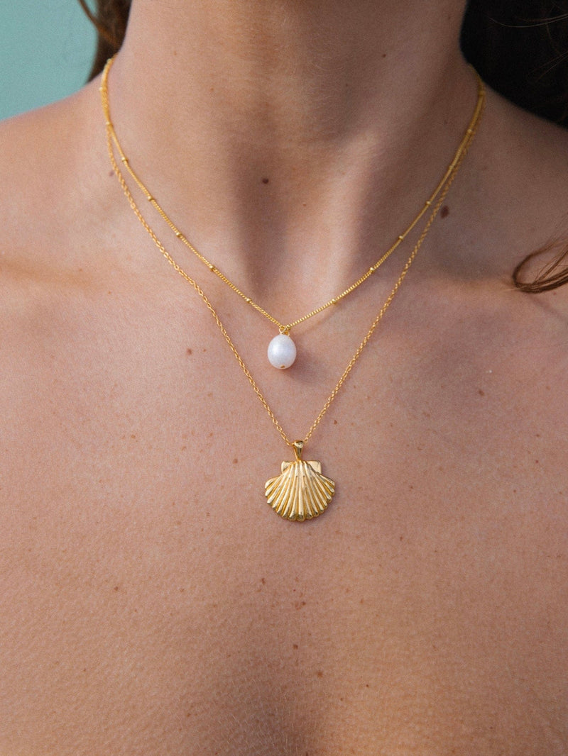 Malakai The Label Sun Shell Necklace SSN-111-GLD Splash Swimwear Accessories 02977443