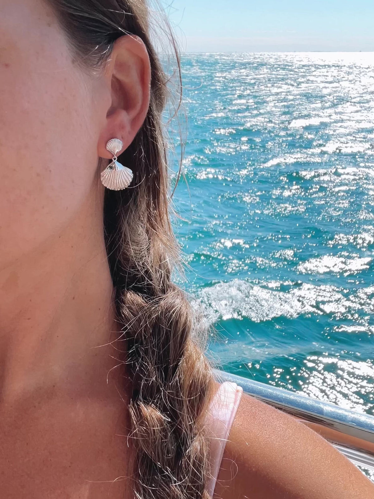 Malakai The Label Tulum Tropics Earrings - Silver SLE-813-SLV Splash Swimwear Accessories 03874979