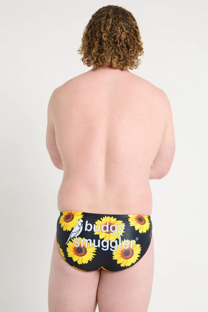 Black Sunflowers* - Budgy Smuggler - Splash Swimwear  - Budgy Smuggler, May23, mens swim - Splash Swimwear 