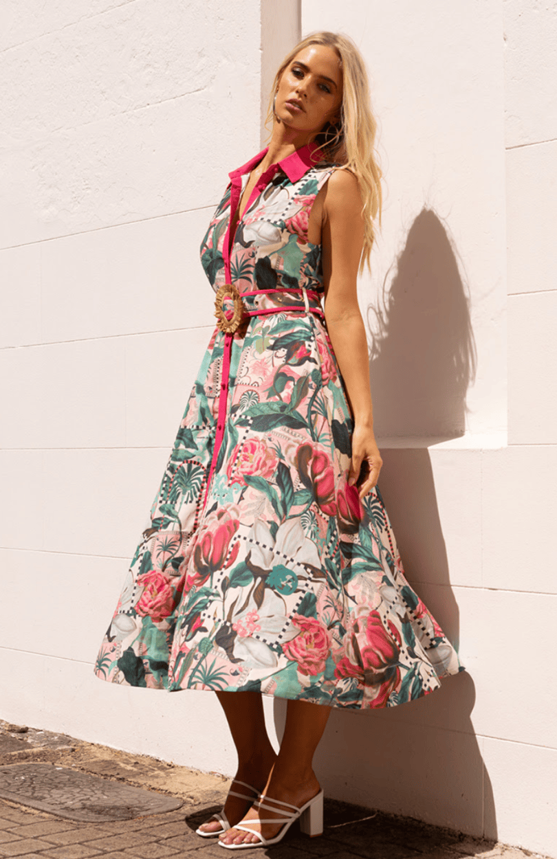 Mia Milani Ave The Label Donatella Shirt Dress Ave The Label Donatella Shirt Dress Splash Swimwear Dresses