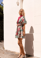 Mia Milani Ave The Label Donatella Short Sleeve Mini Dress Ave The Label Donatella Short Sleeve Mini Dress Splash Swimwear Dresses