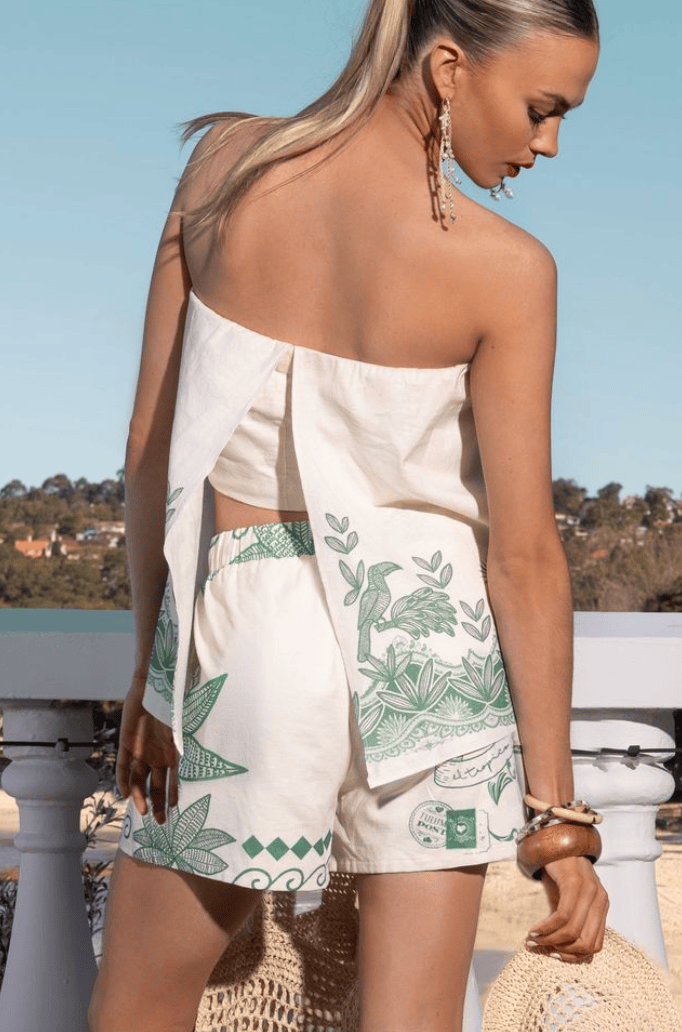 Mia Milani Mia Milani El Tropic Tropic Shorts Mia Milani El Tropic Tropic Shorts Splash Swimwear Tops