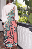 Mia Milani Mia Milani Palm Rio Maxi Dress - Cream Mia Milani El Tropic Thin Strap Maxi Dress Splash Swimwear Dresses