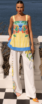 Mia Milani Mia Milani Positano Longline Cami Mia Milani Positano Longline Cami Splash Swimwear