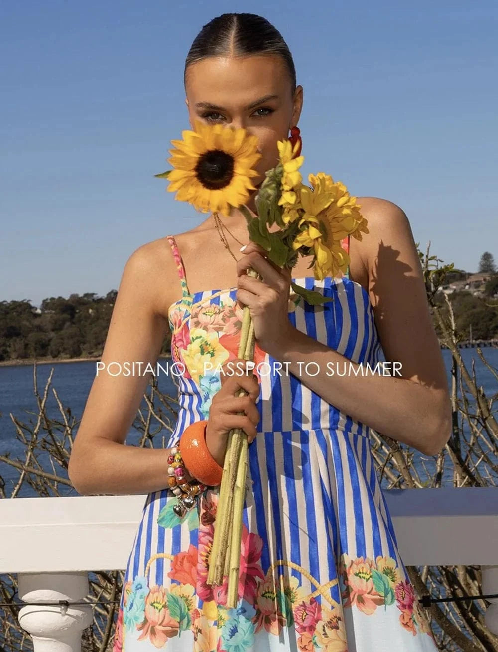 Mia Milani Mia Milani Positano Sundress Mia Milani Positano Sundress Splash Swimwear