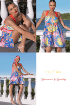 Mia Milani Mia Milani Summer Sicily Babydoll Dress Mia Milani Summer Sicily Babydoll Dress Splash Swimwear Dresses