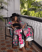 Mia Milani Mia Milani Uptown Empire Palazzo Pants Mia Milani El Tropic Maxi Dress Splash Swimwear Womens Pants
