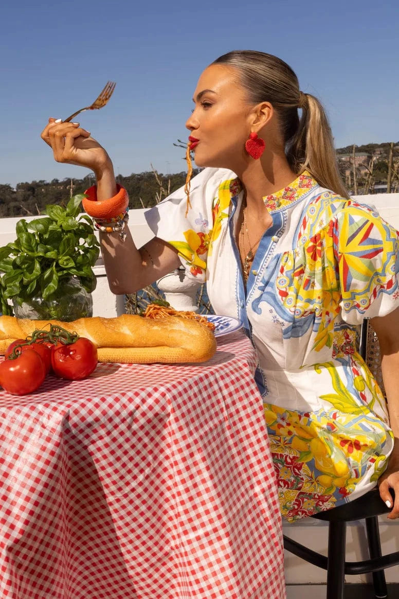 Mia Milani Mia Milani White Coast Dress Mia Milani White Coast Dress Splash Swimwear Dresses