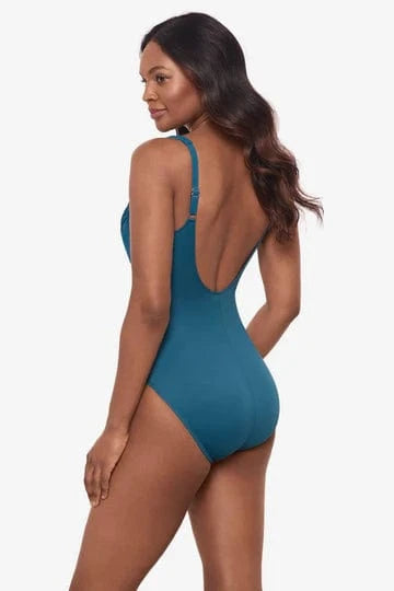 Miracle Suit Miracle Suit Must Haves Sanibel Underwire Shaping Swimsuit - Aegean Miracle Suit Must Haves Sanibel Underwire Shaping Swimsuit - Aegean Splash Swimwear One Pieces
