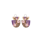 Moe Moe Azeza Possum Ceremony Layered Double Bell drop Earings ELDBDCEAZ3 8 Moe Moe Van Gogh Almond Blossoms Pippi Hoop Earrings Splash Swimwear