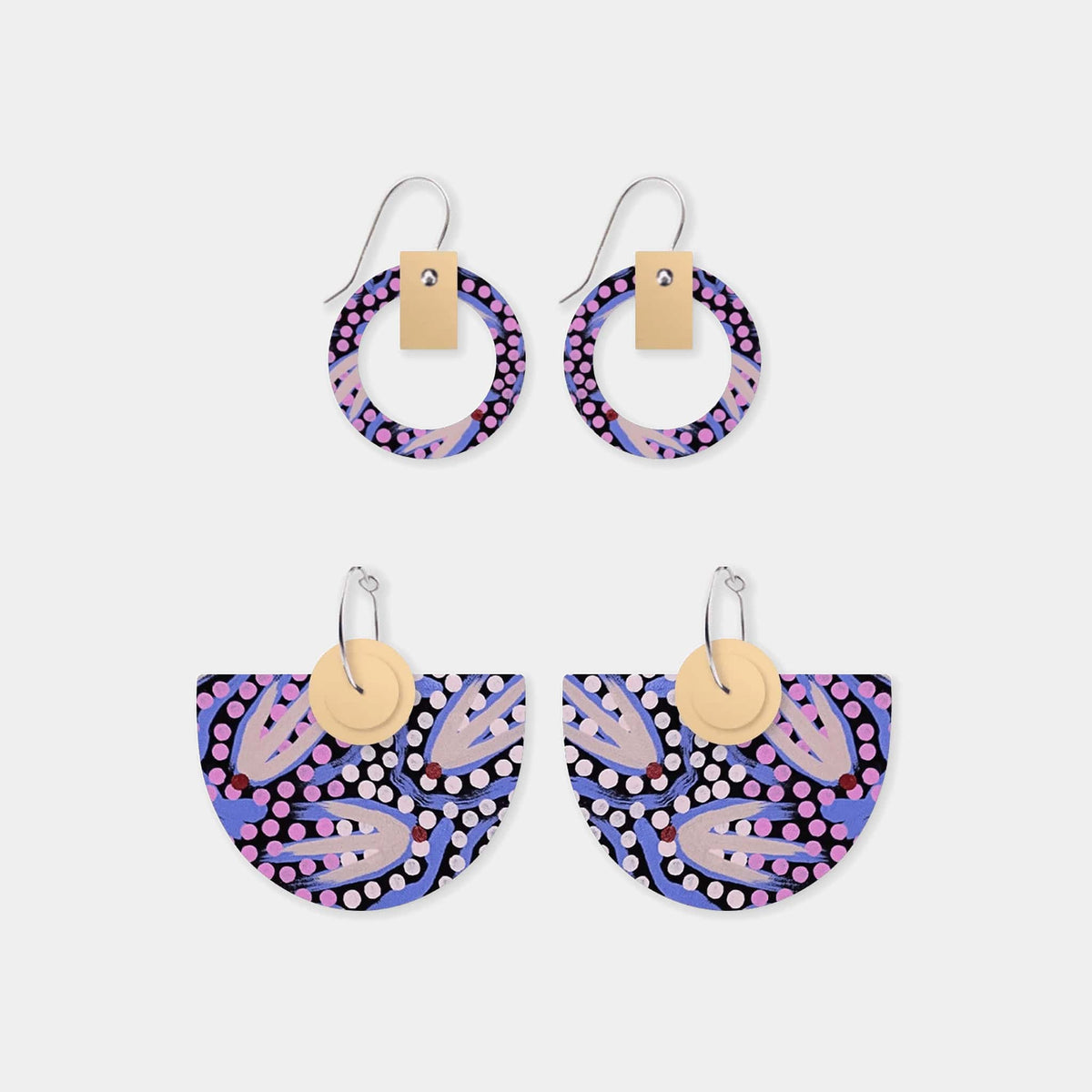 Moe Moe Azeza Possum Dreamtime Bell Halo Pack Earrings 93886391041305 Moe Moe Azeza Possum Dreamtime Bell Halo Pack Earrings Splash Swimwear EBHPDTAZ38