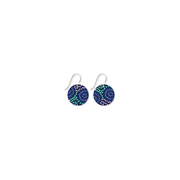 Moe Moe Azeza Possum Dreamtime Circle Drop Earrings ECDDTAZ38 Moe Moe Azeza Possum Dreamtime Circle Drop Earrings Splash Swimwear