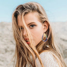 Moe Moe Azeza Possum Dreamtime Trinity Tear Pack Earings Moe Moe Van Gogh Almond Blossoms Pippi Hoop Earrings Splash Swimwear ETTPDTAZ38