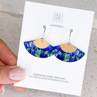 Moe Moe Van Gogh Irises Layered Fan Hoop Earrings Moe Moe Van Gogh Irises Layered Fan Hoop Earrings Splash Swimwear ELFHIVG37