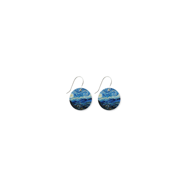 Moe Moe Van Gogh Starry Night Circle Drop Earrings Moe Moe Van Gogh Starry Night Circle Drop Earrings Splash Swimwear ECDSNVG37