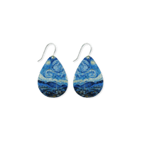 Moe Moe Van Gogh Starry Night Large Iconic Tear Drop Earrings Moe Moe Van Gogh Starry Night Large Iconic Tear Drop Earrings Splash Swimwear ELITDSNVG37