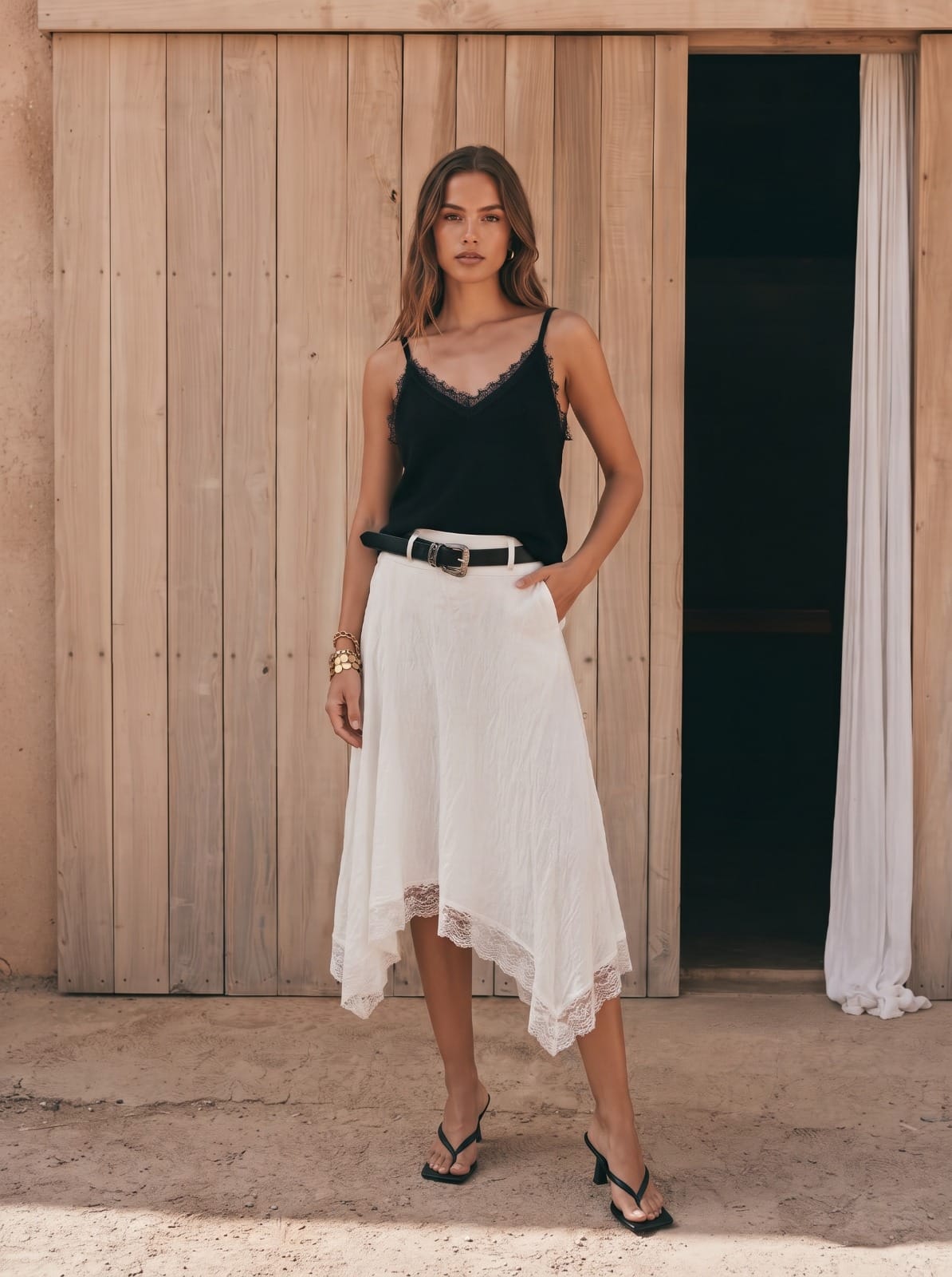 Mondara Formentera Skirt - White Formentera Skirt - White Splash Swimwear Skirt