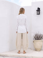 Mondara Menorca Barrel Pant - Stone Menorca Barrel Pant - Stone Splash Swimwear Pants