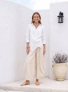 Mondara Menorca Barrel Pant - Stone Menorca Barrel Pant - Stone Splash Swimwear Pants