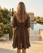 Mondara Provence Mini Dress - Coffee Provence Mini Dress - Coffee Splash Swimwear Dress