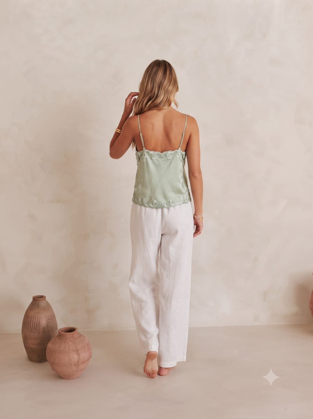 Mondara Sorella Embroidered Cami Sorella Embroidered Cami Splash Swimwear Tops