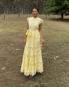 Mondara Sorrento Lace Maxi Dress - Lemon Sorrento Lace Maxi Dress - Lemon Splash Swimwear Dress