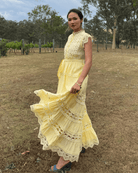 Mondara Sorrento Lace Maxi Dress - Lemon Sorrento Lace Maxi Dress - Lemon Splash Swimwear Dress